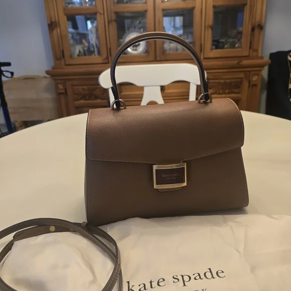 Kate Spade Tan Leather Handbag - Picture 6 of 7